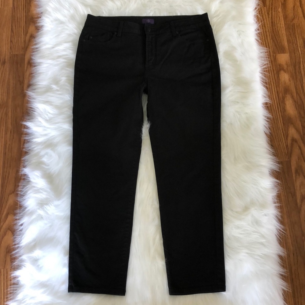 NYDJ ankle size 14 Women’s black jeans Stretch